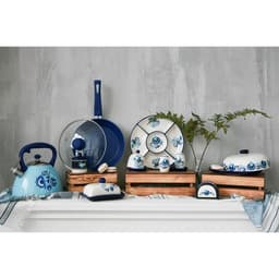 Чайник Доляна «Свиристель», 3 л, со свистком, нержавеющая сталь, голубой