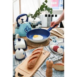 Чайник Доляна «Свиристель», 3 л, со свистком, нержавеющая сталь, голубой