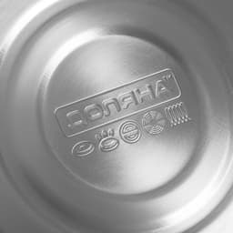 Чайник Доляна «Лиса», 3 л, со свистком, с индикатором нагрева, нержавеющая сталь, белый