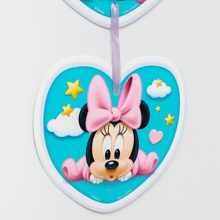 Гирлянда на люверсах «Мне 1 год», длина 137 см, Минни Маус