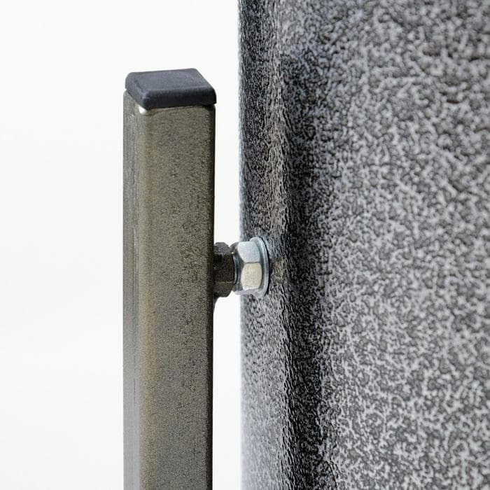 Урна уличная «Круг», 18 л, бак 0.5 мм, 54×31×31 см, серебристая