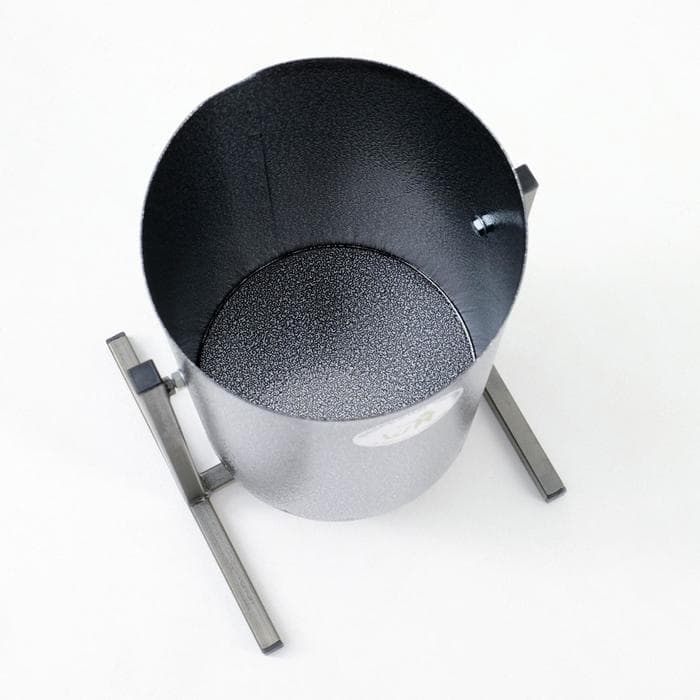 Урна уличная «Круг», 18 л, бак 0.5 мм, 54×31×31 см, серебристая