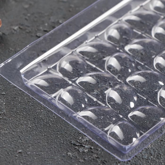 Форма для шоколада «Лепестки», пластик, 20.5×10×1 см, пластик, прозрачная