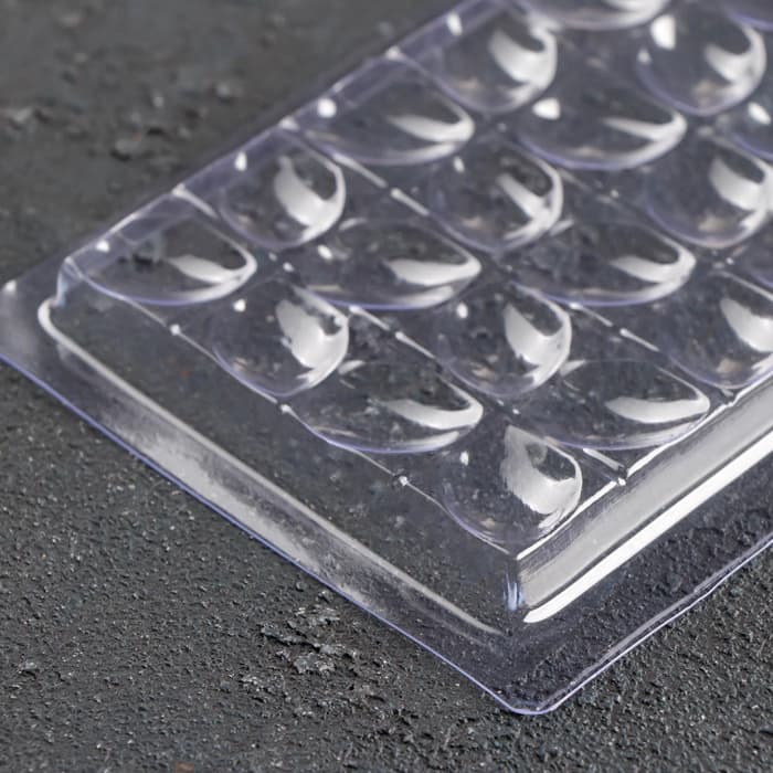 Форма для шоколада «Лепестки», пластик, 20.5×10×1 см, пластик, прозрачная