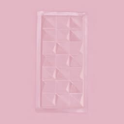 Форма для шоколада «Квадраты», пластик, 20.5×10×1 см, пластик, прозрачная