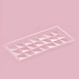 Форма для шоколада «Квадраты», пластик, 20.5×10×1 см, пластик, прозрачная