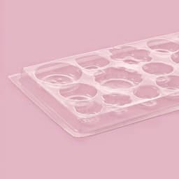 Форма для шоколада и конфет «Пуговки», 22×11 см, 17 ячеек, пластик, прозрачная