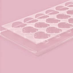 Форма для шоколада и конфет «Сердца», 18 ячеек, 22×11 см, пластик, прозрачная