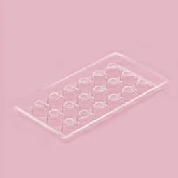 Форма для шоколада и конфет «Сердца», 18 ячеек, 22×11 см, пластик, прозрачная