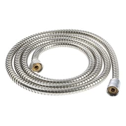 Душевой шланг ZEIN Z28PS, 200 см, цинковые гайки 1/2", латунная втулка, нержавеющая сталь, Имп/Имп