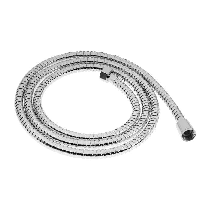 Душевой шланг ZEIN Z19PS, 200 см, цинковые гайки 1/2", запрессовочная втулка латунь, хром, Имп/Имп