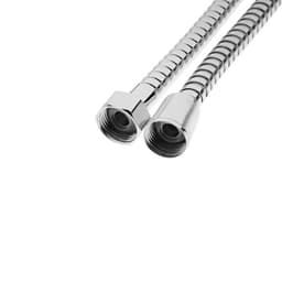 Душевой шланг ZEIN Z19PS, 200 см, цинковые гайки 1/2", запрессовочная втулка латунь, хром, Имп/Имп