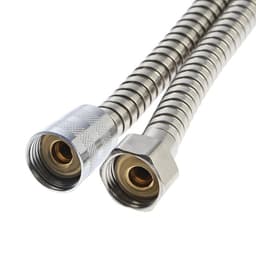 Душевой шланг ZEIN Z29PS, 170 см, гайки металл 1/2", запрессовочная втулка латунь, Имп/Имп