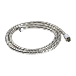 Душевой шланг ZEIN Z46PS, 150 см, цинковые гайки 1/2", пластиковые втулки, нержавеющая сталь, Имп/Имп