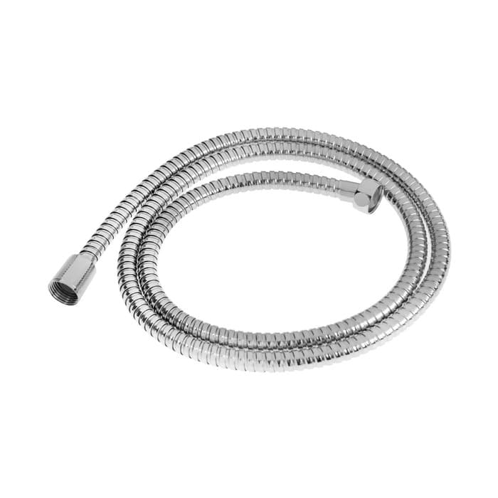 Душевой шланг ZEIN Z48PS, 150 см, цинковые гайки 1/2", латунная втулка, нержавеющая сталь, Имп/Имп