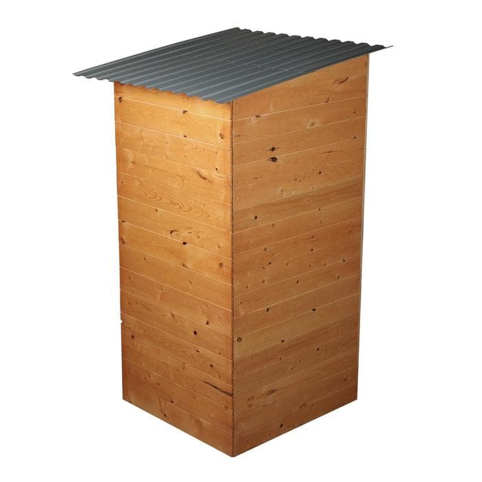 Туалет дачный, деревянный, 202×118×120 см, 3-го сорта, «МегаЭконом»
