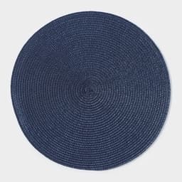 Салфетка сервировочная на стол Доляна «Лофт», d=38 см, синяя
