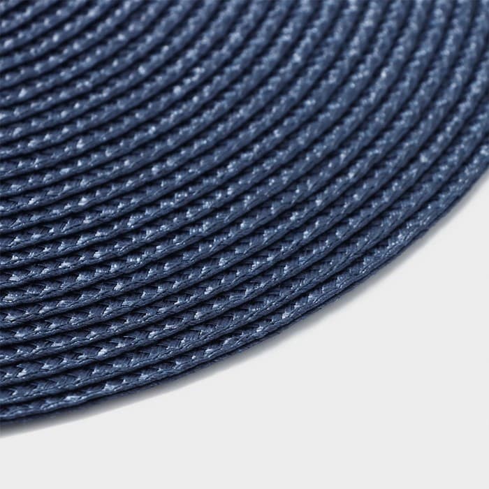 Салфетка сервировочная на стол Доляна «Лофт», d=38 см, синяя