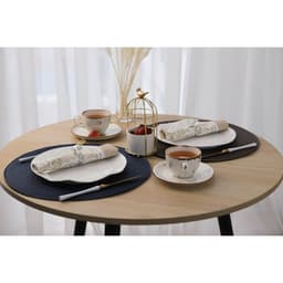 Салфетка сервировочная на стол Доляна «Лофт», d=38 см, синяя