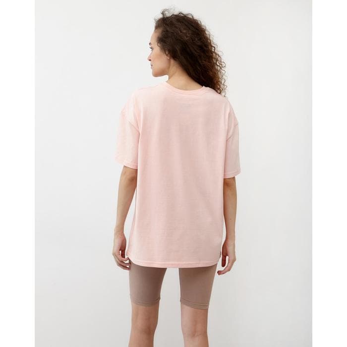 Футболка женская MINAKU OVERSIZE FIT: цвет персиковый, р-р 50