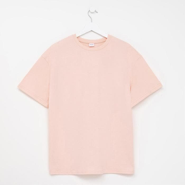 Футболка женская MINAKU OVERSIZE FIT: цвет персиковый, р-р 50