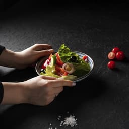 Десертная тарелка Magistro Garland, d=17 см, фарфор, голубая