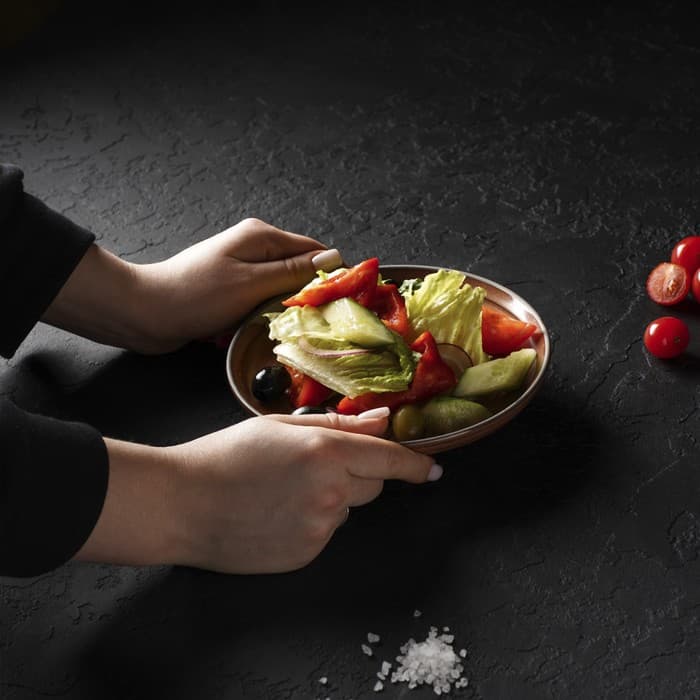 Десертная тарелка Magistro Garland, d=17 см, фарфор, коричневая