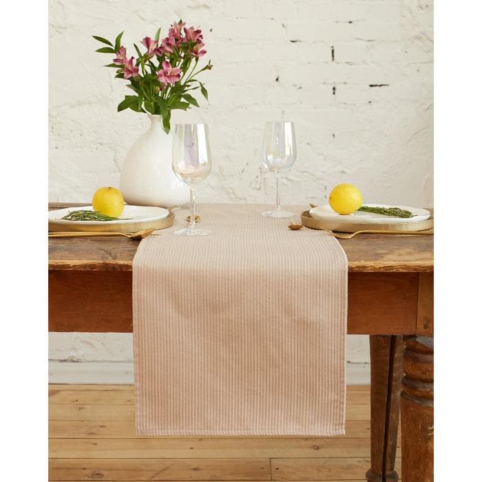 Дорожка на стол «Этель», 130×35 см, 370 г/м², бежевый