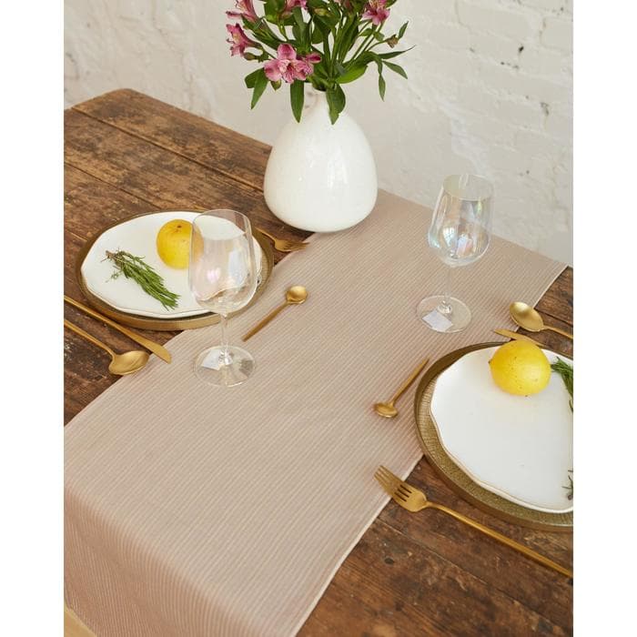Дорожка на стол «Этель», 130×35 см, 370 г/м², бежевый