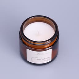 Ароматическая свеча в банке Macaroon yuzu, соевый воск, 50 г, печенье и юзу