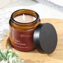 Ароматическая свеча в банке Tonka macadamia, соевый воск, 90 г, тонка и макадамия
