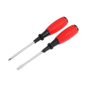 Набор отверток ЛОМ, обрезиненные рукоятки, PH2/SL6×100 мм, 2 шт.