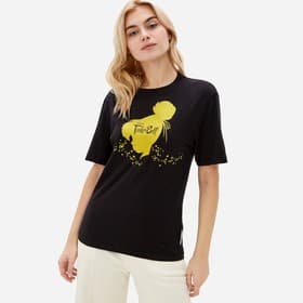 Футболка Tinker Bell Disney, размер 44, чёрная