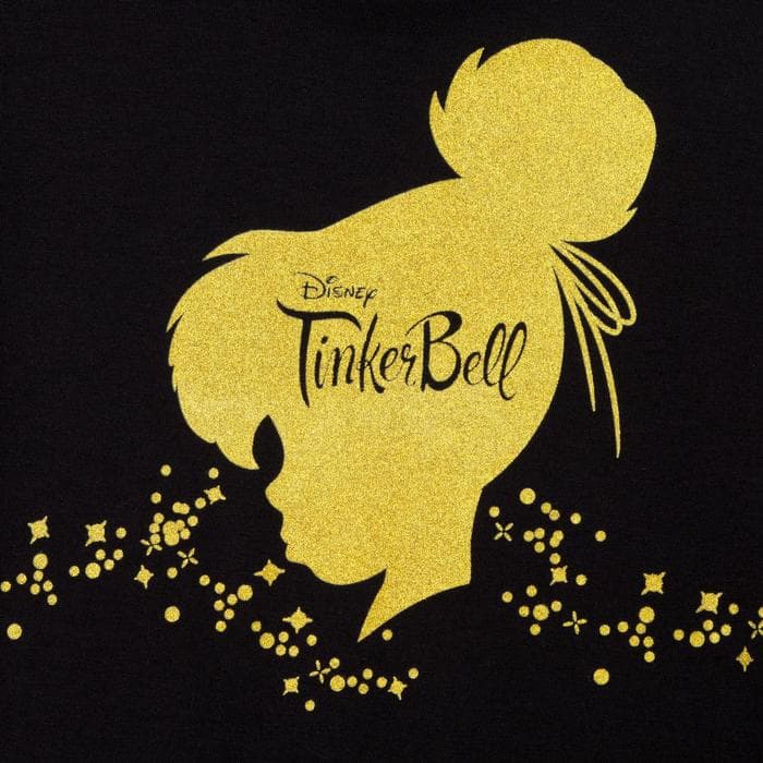 Футболка Tinker Bell Disney, размер 44, чёрная