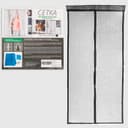 Сетка антимоскитная для дверей, 100×210 см, на магнитах, чёрная