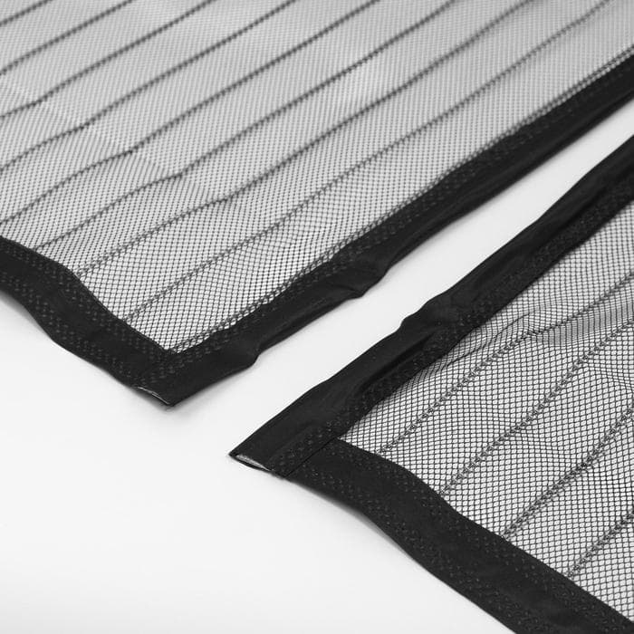 Сетка антимоскитная для дверей, 100×210 см, на магнитах, чёрная