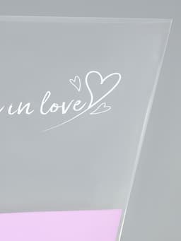 Пакет для цветов конус To be in love, светло-сиреневый, 40×50 см