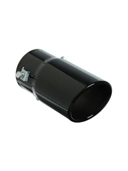 Насадка на глушитель 15×7.5 см, посадочный 60 мм, скошенная, черный глянец
