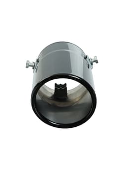 Насадка на глушитель 15×7.5 см, посадочный 60 мм, скошенная, черный глянец