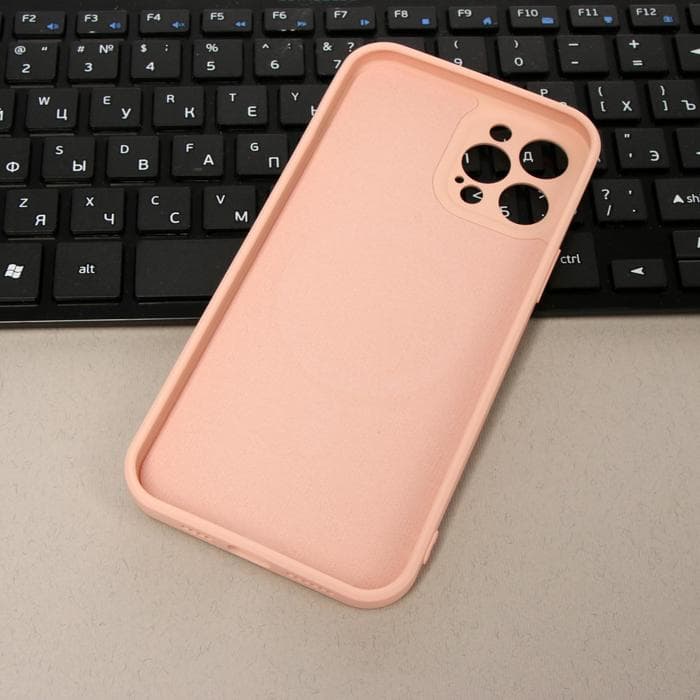 Чехол Luazon для iPhone 12 Pro Max, поддержка MagSafe, силиконовый, розовый