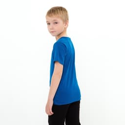 Футболка детская однотонная ATA kids, синяя, рост 86 см