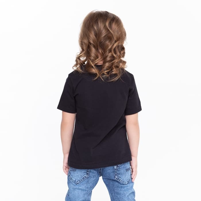 Футболка детская однотонная ATA kids, чёрная, рост 92 см
