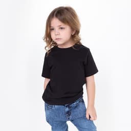 Футболка детская однотонная ATA kids, чёрная, рост 92 см