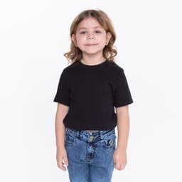 Футболка детская однотонная ATA kids, чёрная, рост 92 см