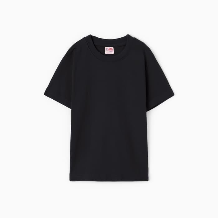 Футболка детская однотонная ATA kids, чёрная, рост 92 см