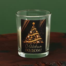 Набор свечей ароматических «Новогоднего исполнения желаний», ваниль, 9.4×17.8×5.4 см