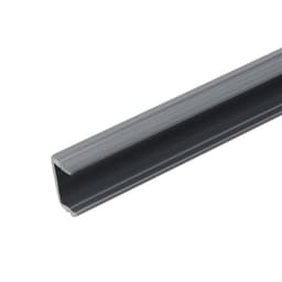 Планка монтажная для плинтуса МДФ, 2400 мм, цвет тёмно - серый