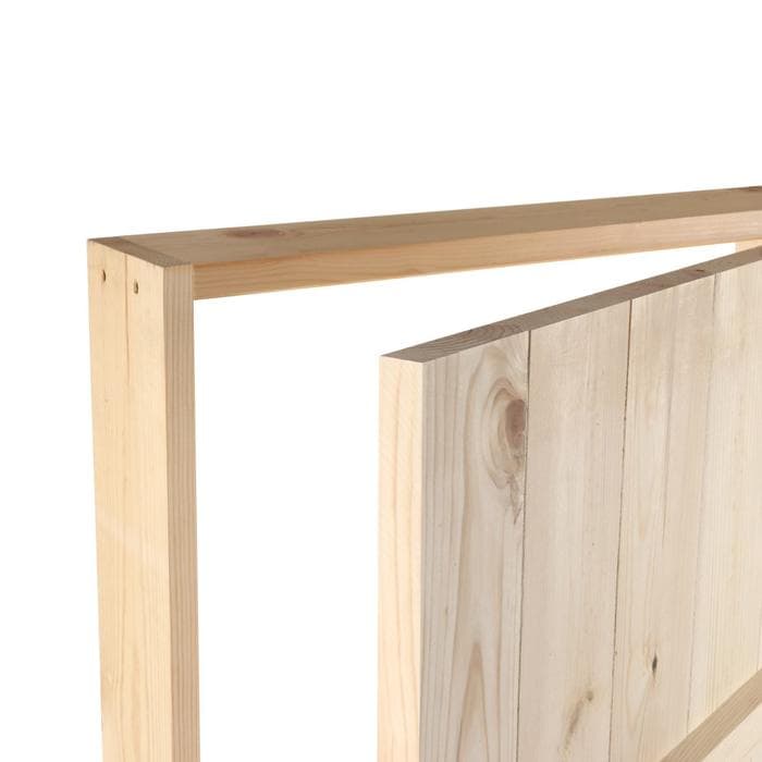 Дверь для бани и сауны, 190×70 см по коробке, сосна, на клиньях, массив, «Добропаровъ»