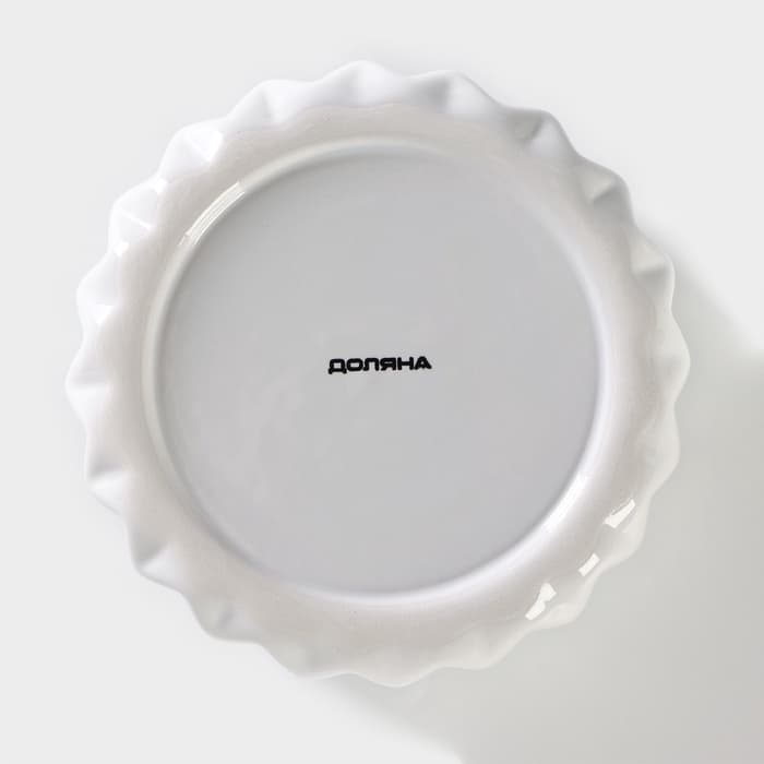 Банка для сыпучих Доляна «Золотой зайка», 600 мл, керамика, белая