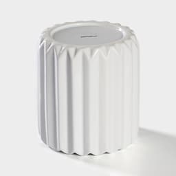 Банка для сыпучих Доляна «Золотой зайка», 1.1 л, 12.5×23 см, керамика, белая